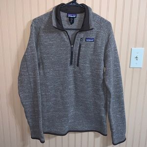 Light Brown Patagonia Quarter Zip Pullover Jacket Size: Small